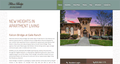 Desktop Screenshot of falconbridgeapts.com