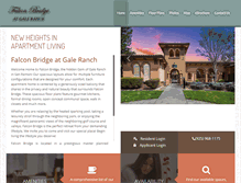 Tablet Screenshot of falconbridgeapts.com